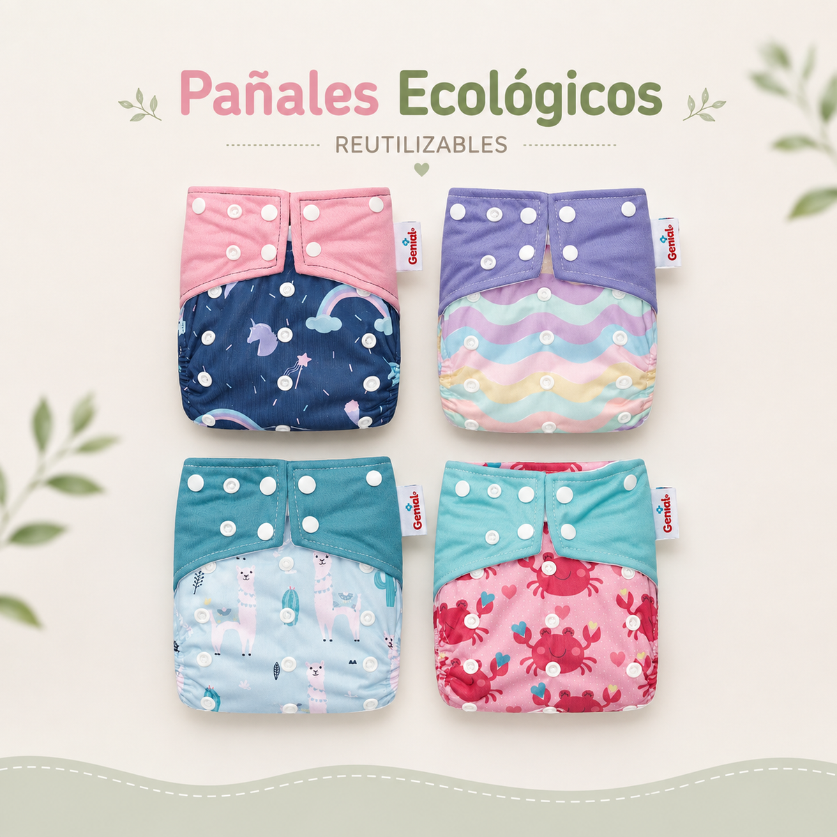 Pañales Ecológicos Reutilizables