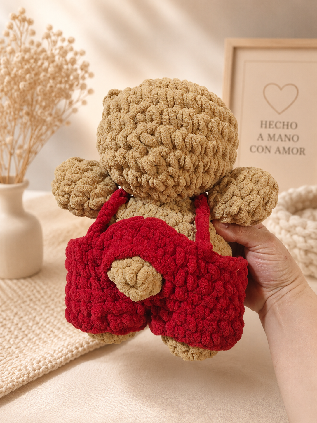 Osito de Crochet Hecho a Mano