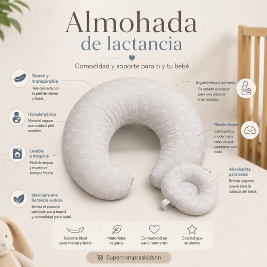 Almohada de lactancia multifuncional