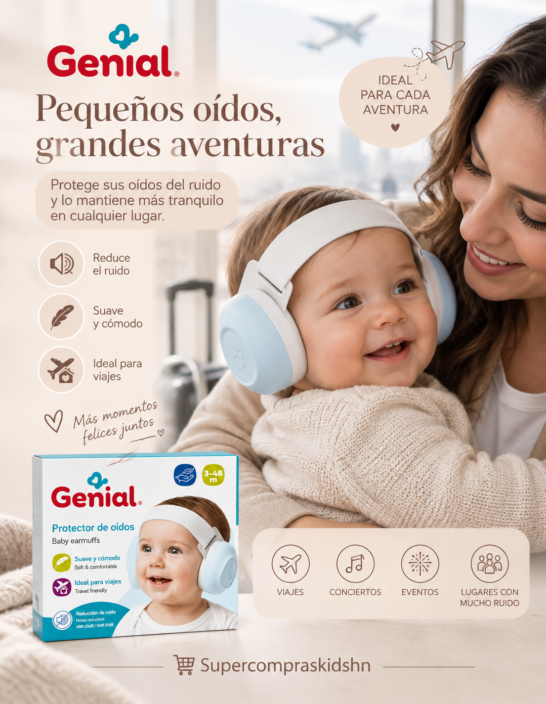 Protector de Oídos Genial Baby