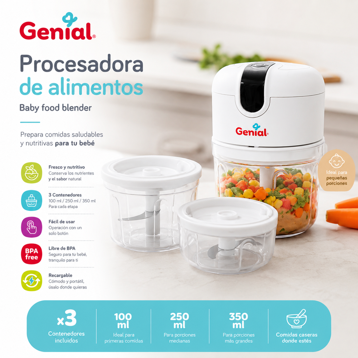 Procesadora de Alimentos Genial