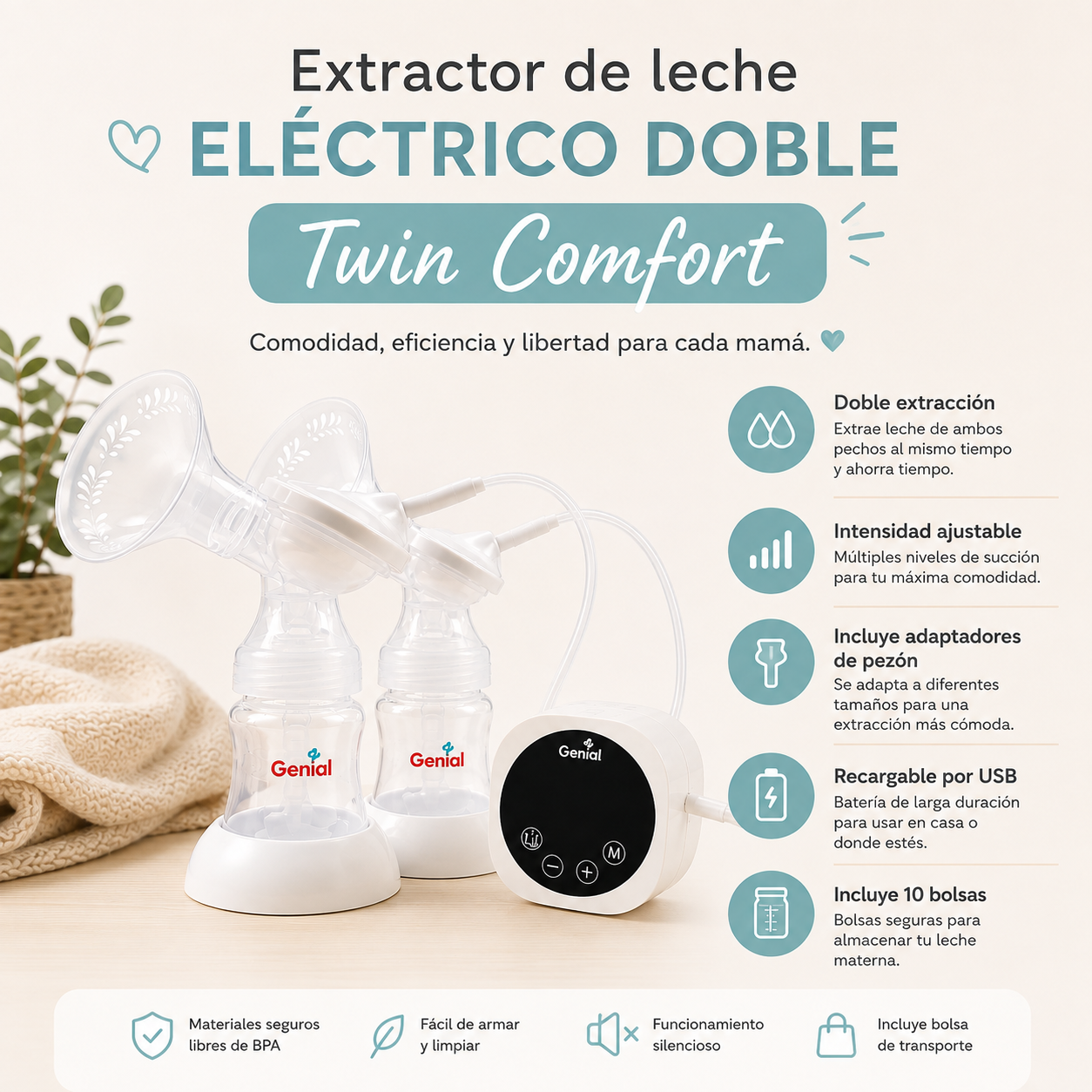 Extractor doble twinconfort