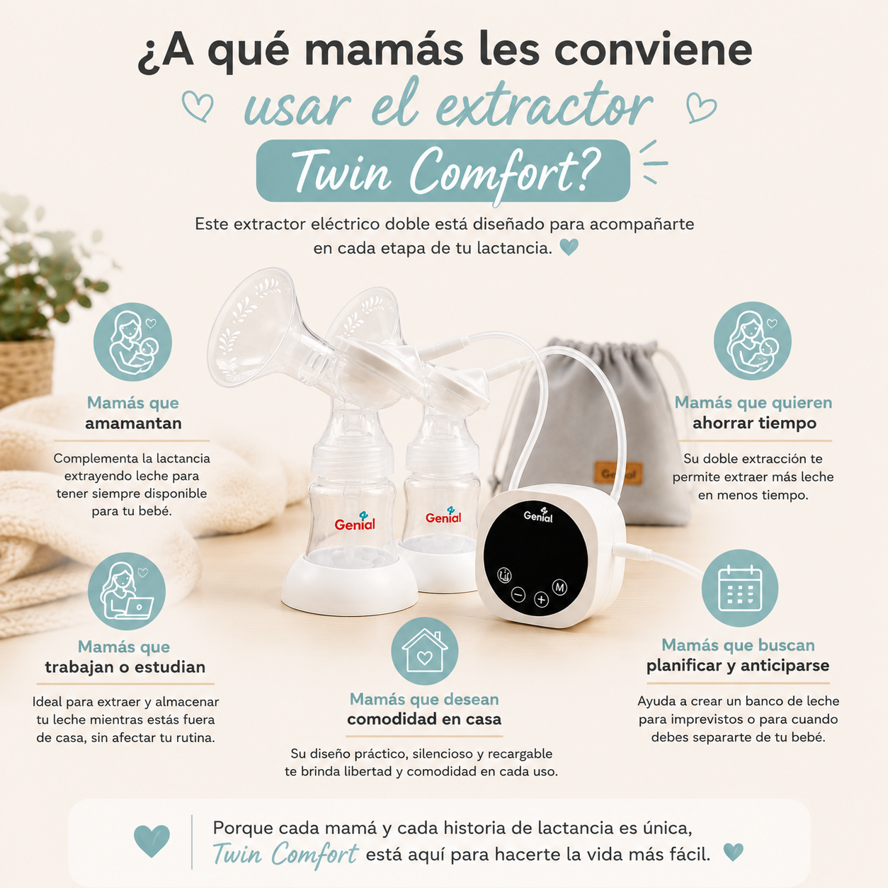 Extractor doble twinconfort