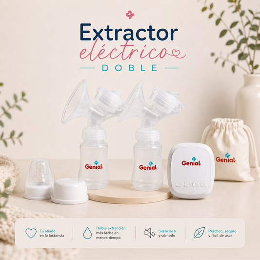 Extractor de leche eléctrico doble Genial