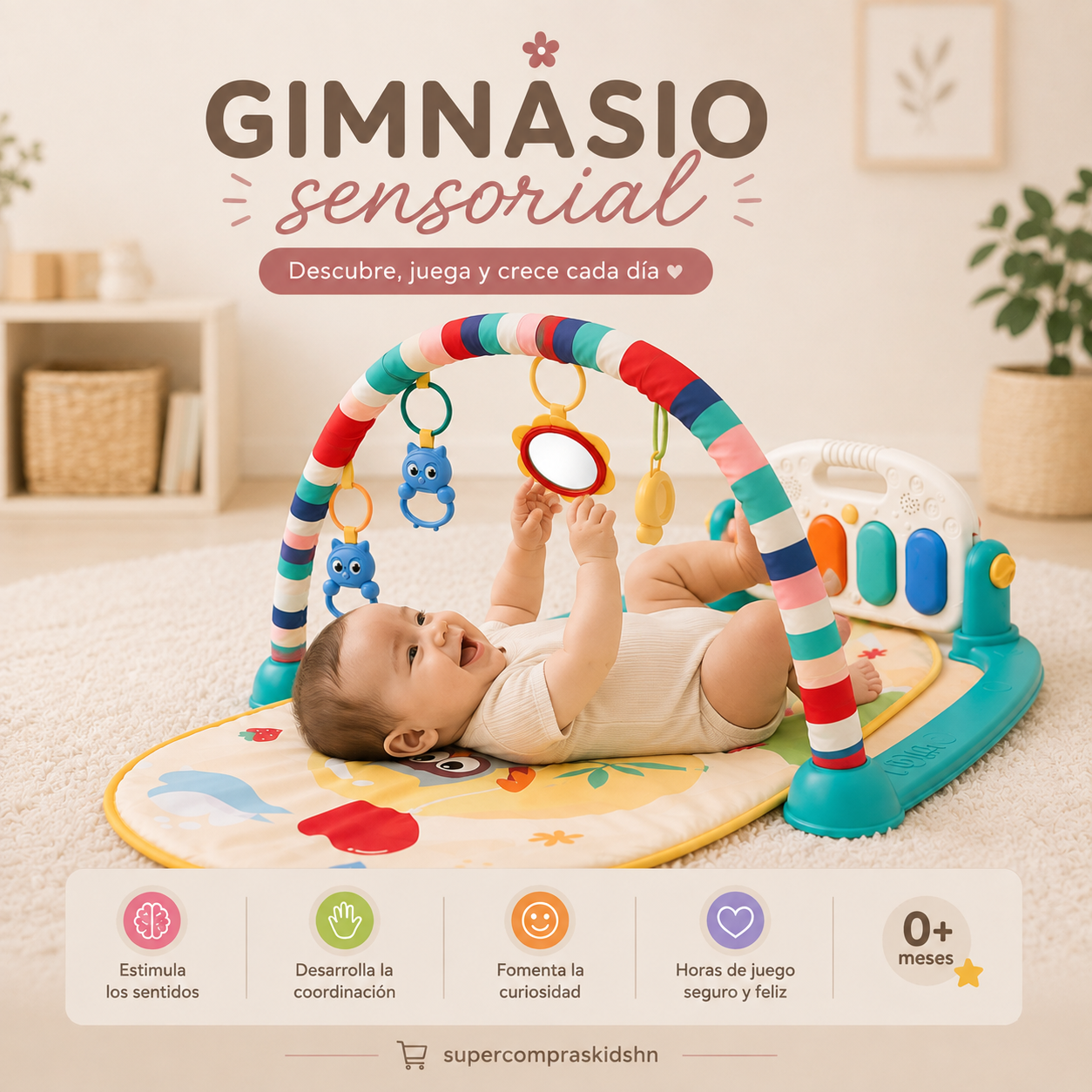 Gimnasio sensorial para bebé