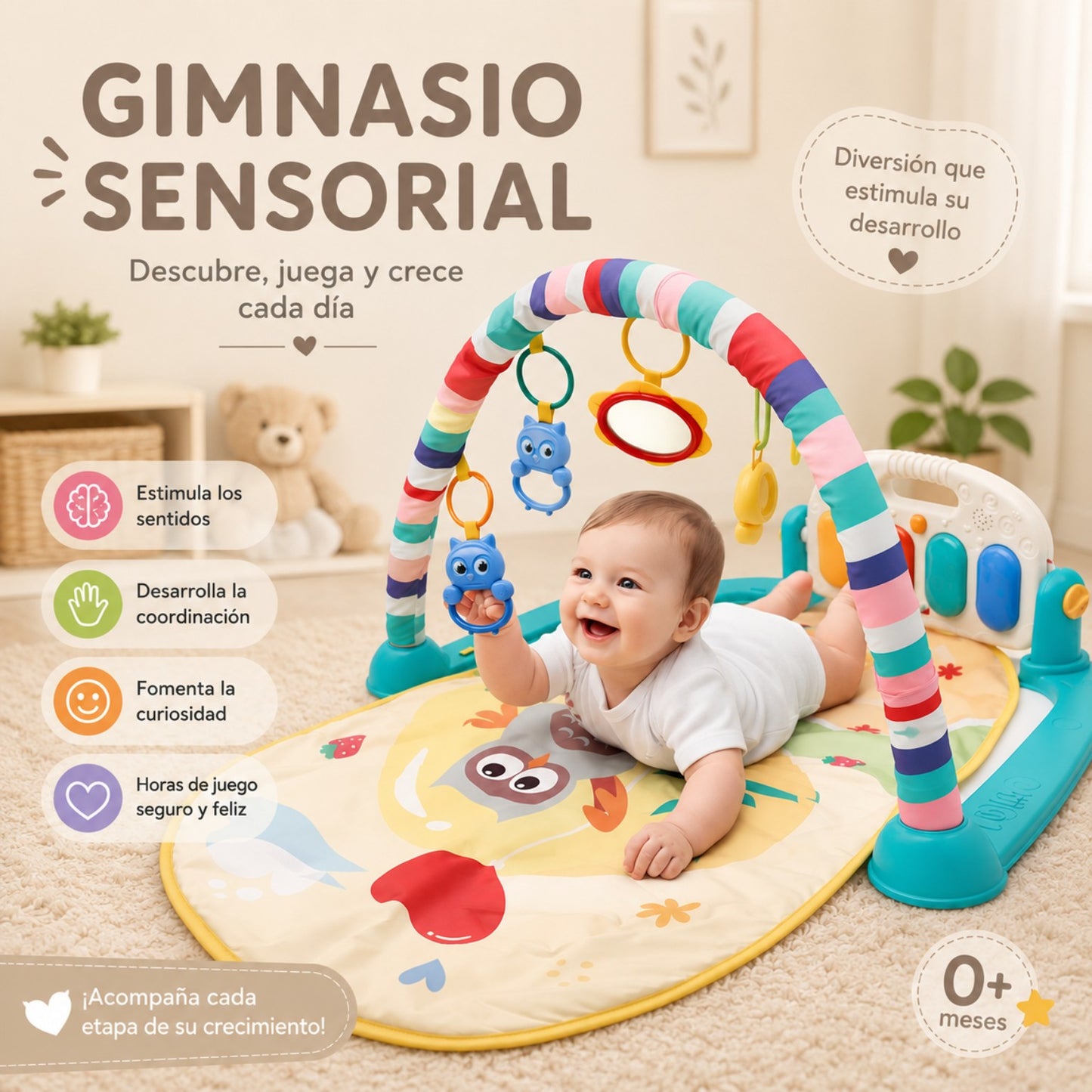 Gimnasio sensorial para bebé