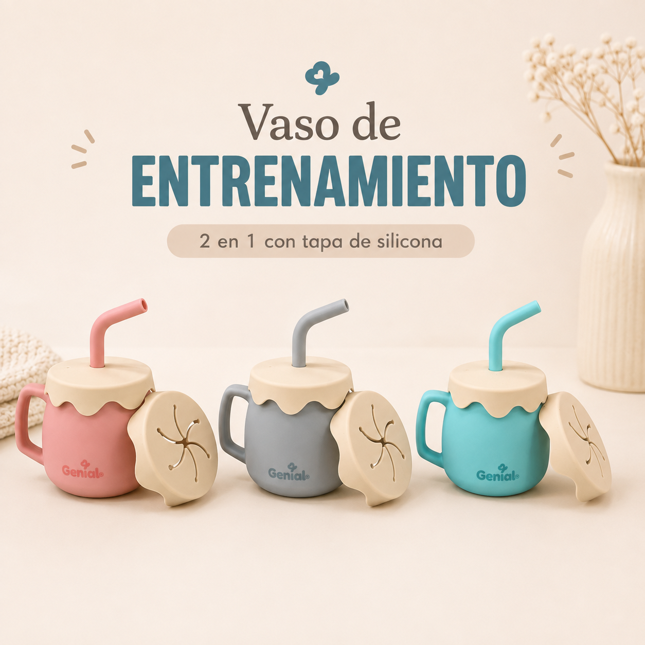 Vaso de entrenamiento 2 en 1 Genial