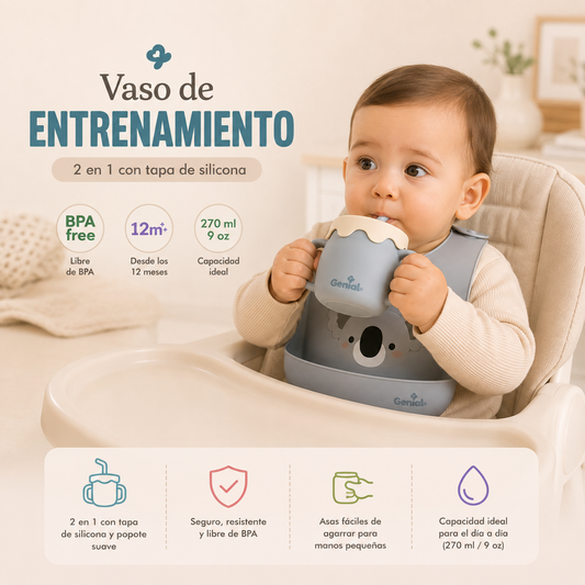 Vaso de entrenamiento 2 en 1 Genial