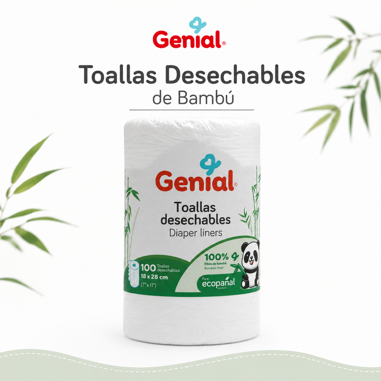 Toallas desechables de bambú para pañales Ecológicos