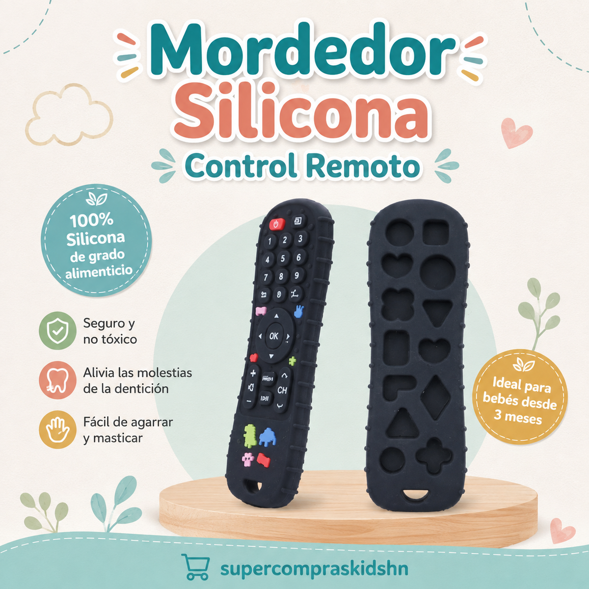 Mordedor de Silicona Control Remoto
