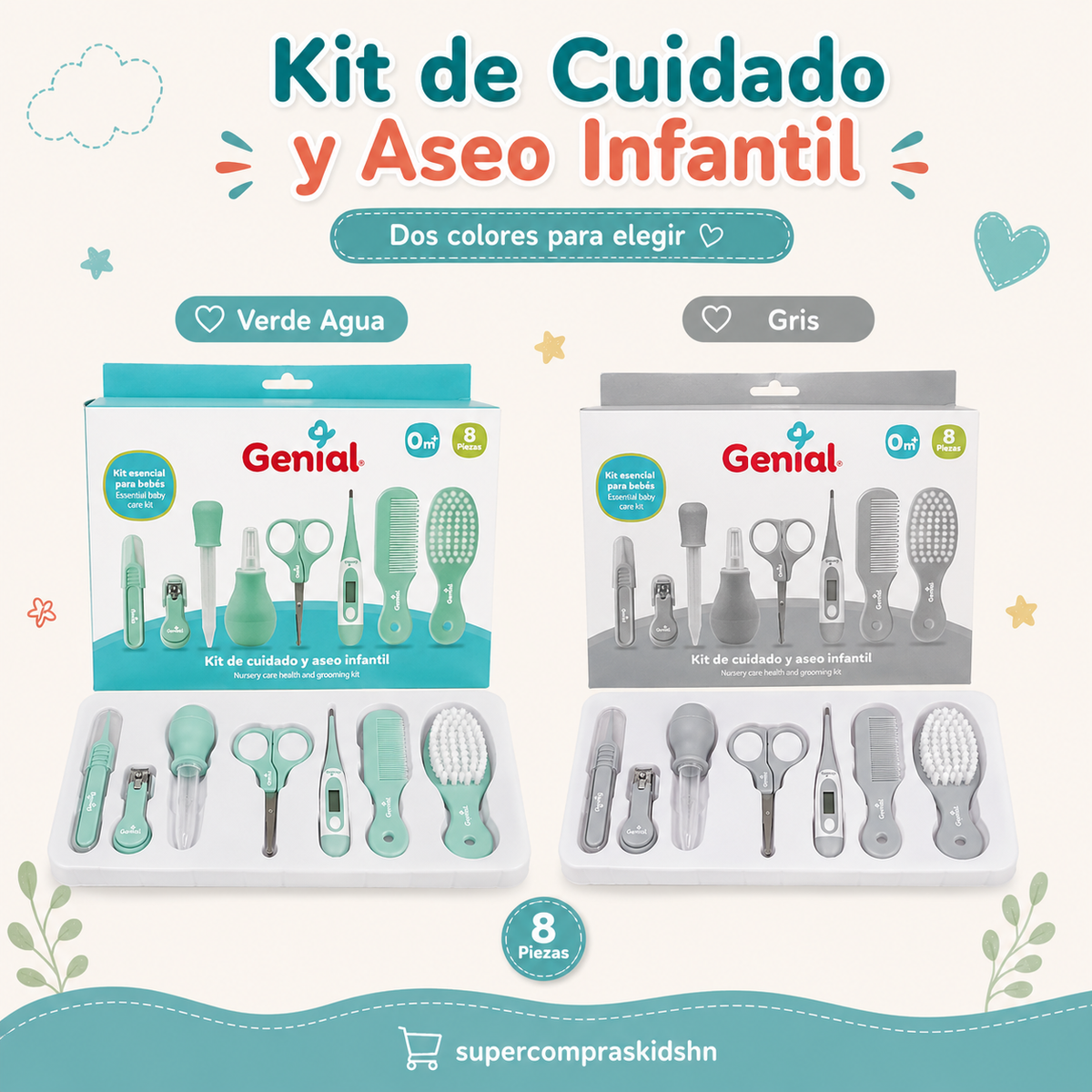 Kit de Cuidado y Aseo Infantil Genial