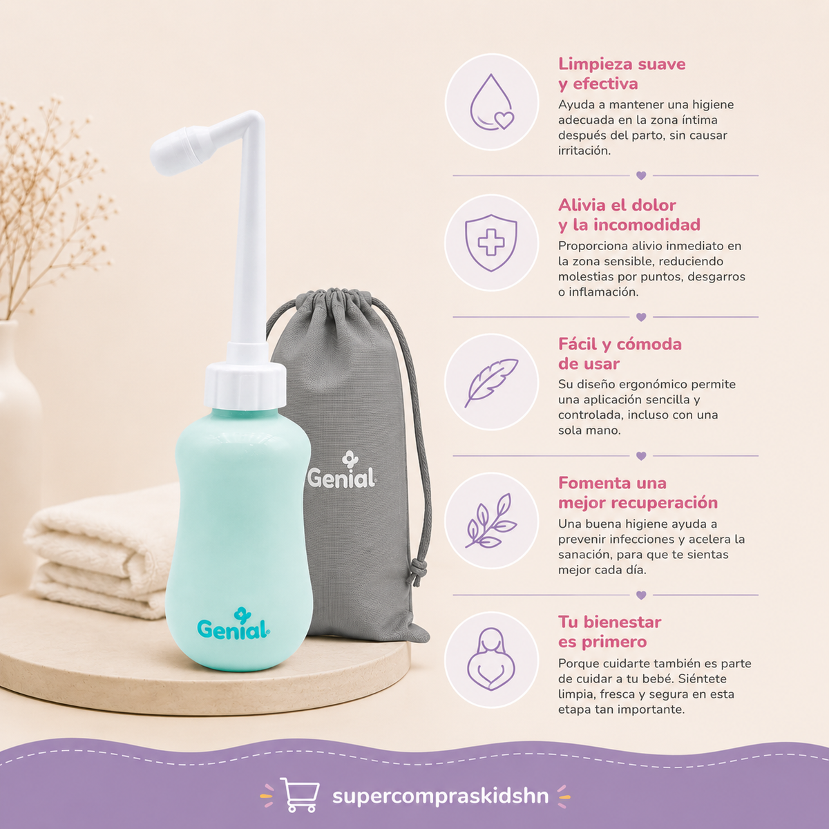 Botella para Lavado Postparto