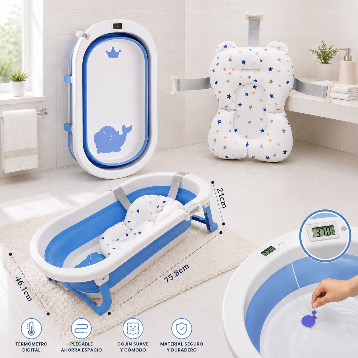 Bañera Plegable para Bebé
