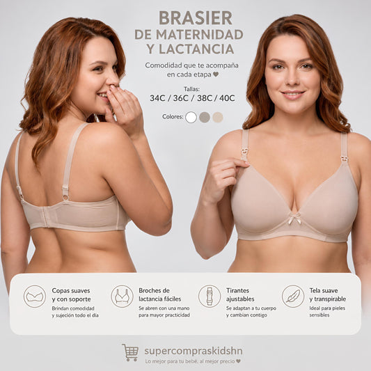 Brasier de Maternidad y Lactancia Sin Varilla