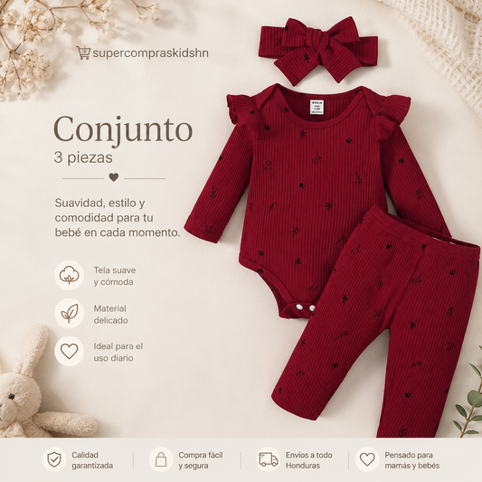 Conjunto para bebé de 3 piezas