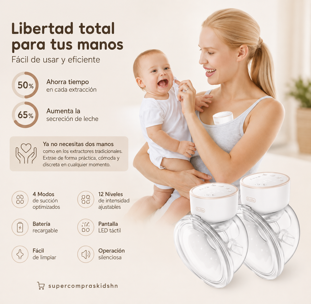 Extractor doble manos libres Dr. Isla