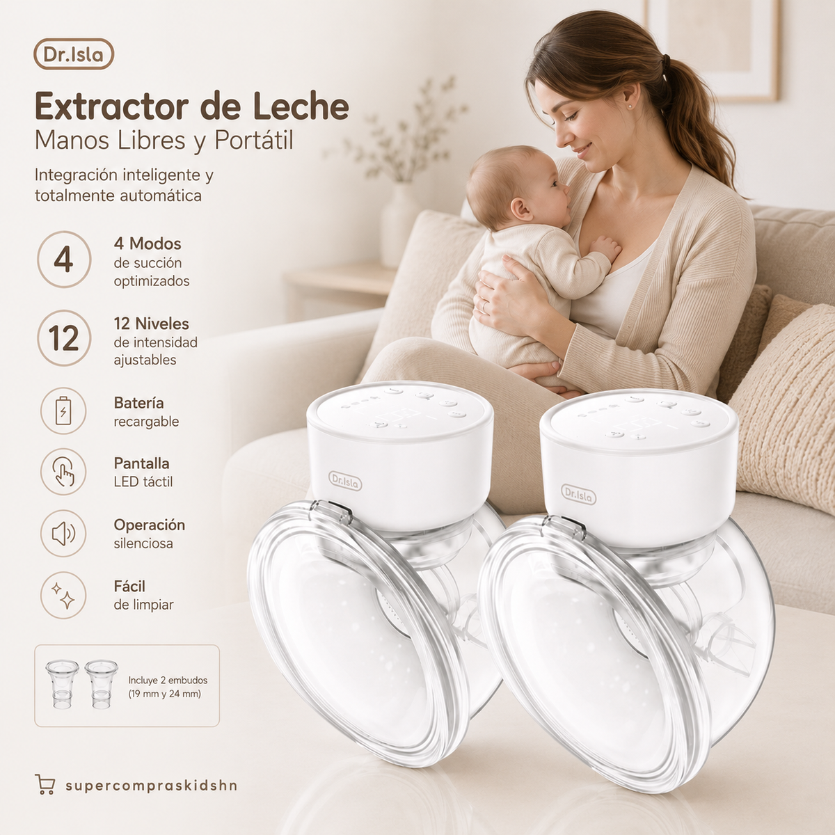 Extractor doble manos libres Dr. Isla