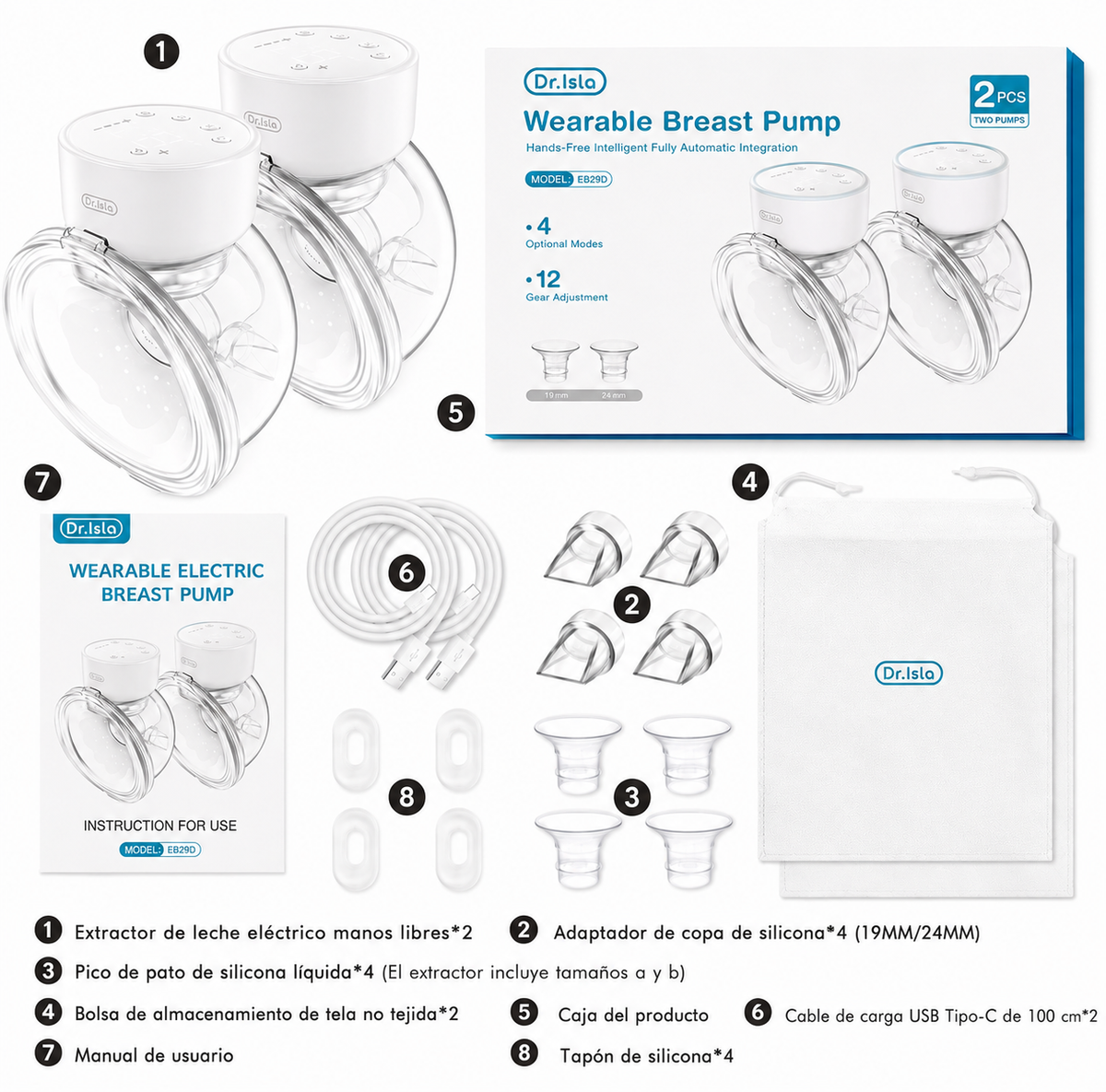 Extractor doble manos libres Dr. Isla