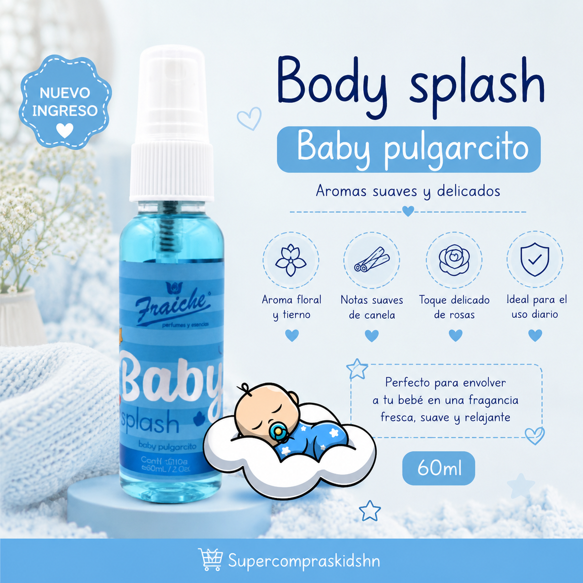 Body Splash para Bebés – 60 ml