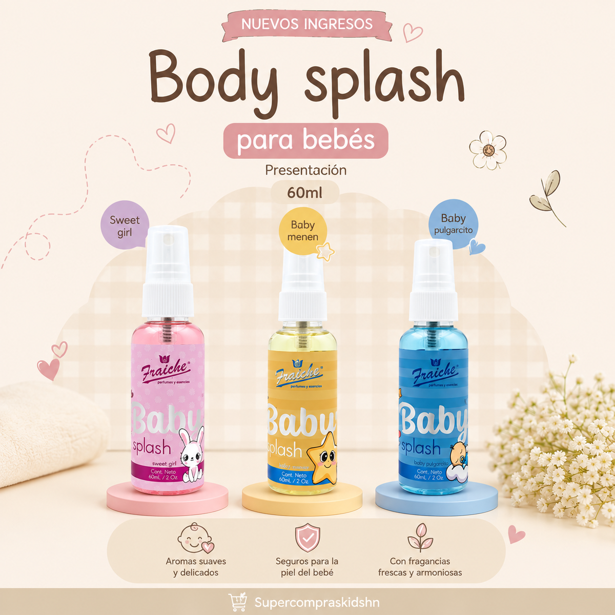 Body Splash para Bebés – 60 ml