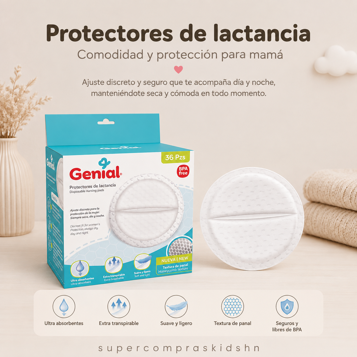 Protectores de lactancia Genial