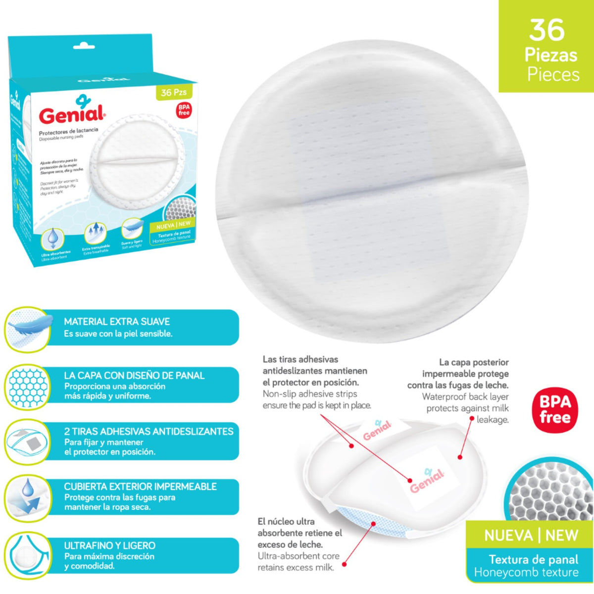 Protectores de lactancia Genial