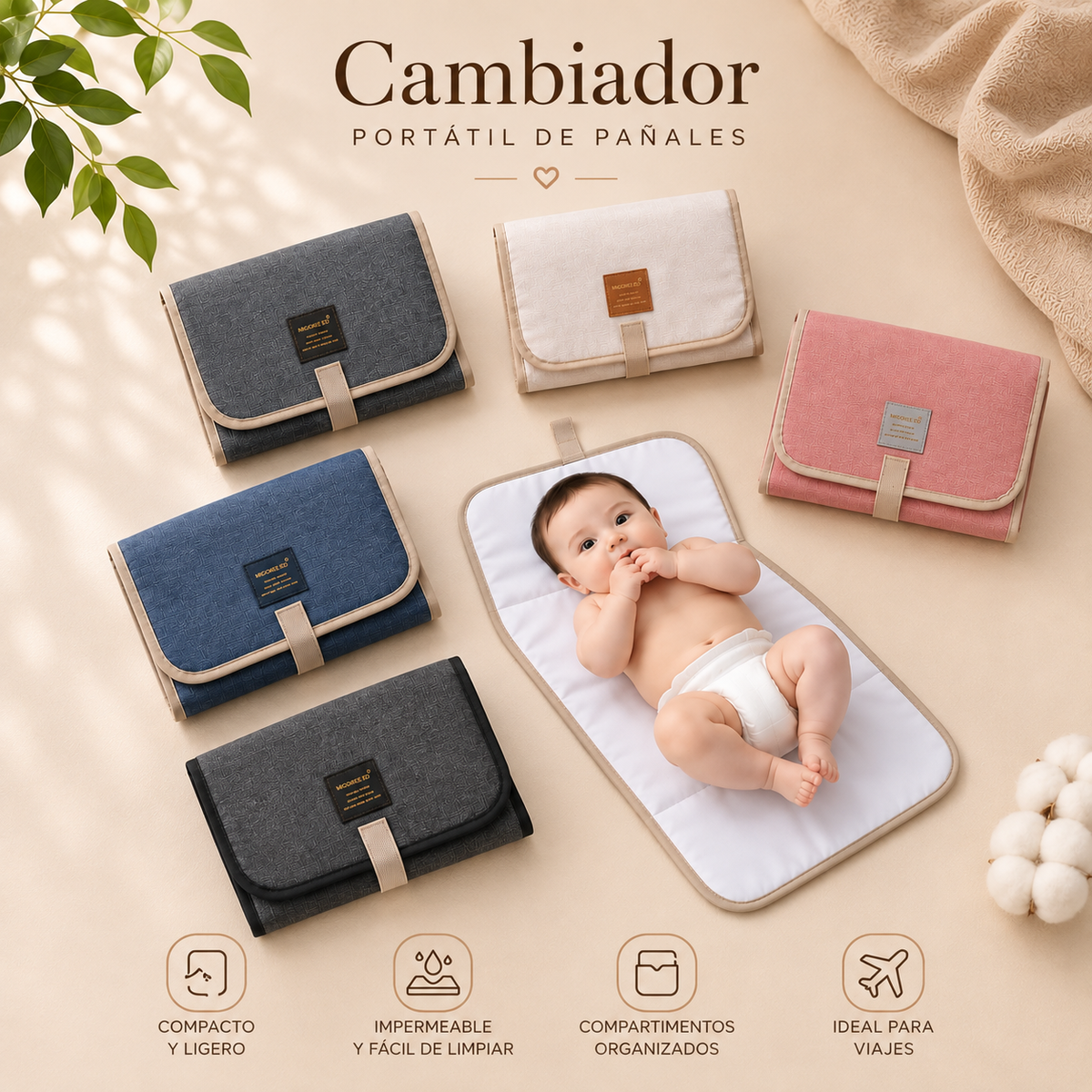 Cambiador Portátil de Pañales