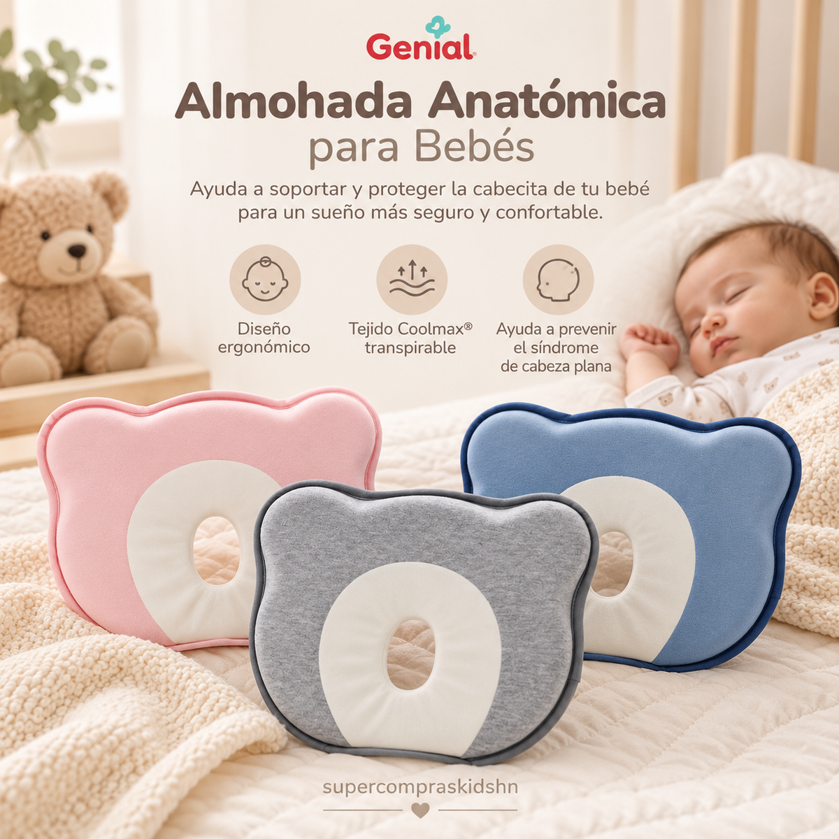 Almohada Anatómica para Bebés