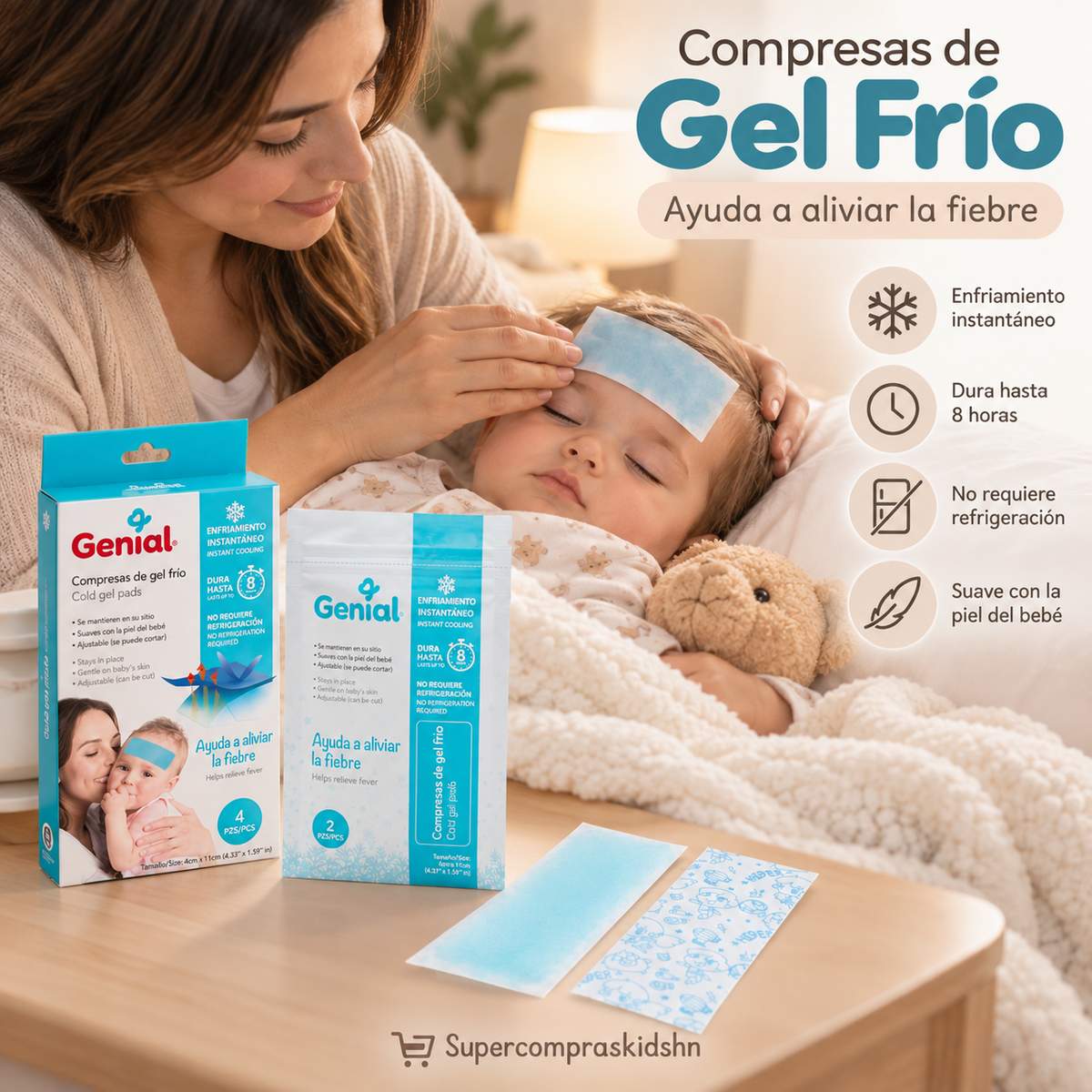 Compresas de Gel Frío Genial – 4 unidades