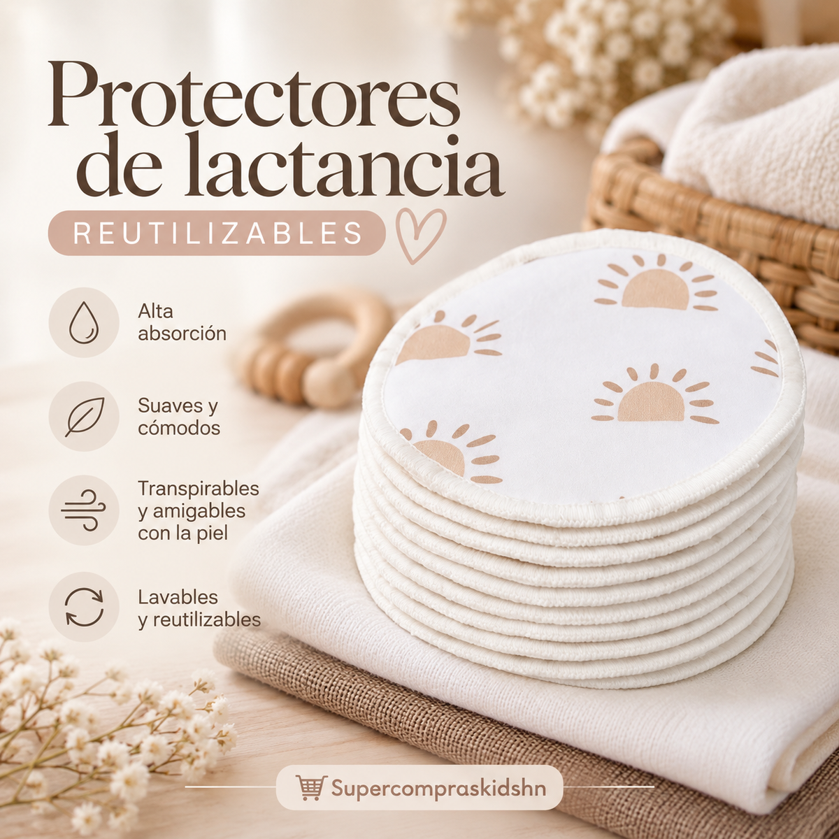 Protectores de Lactancia Reutilizables