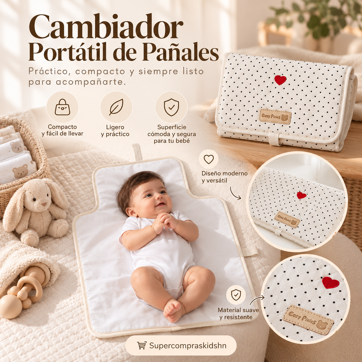 Cambiador Portátil de Pañales