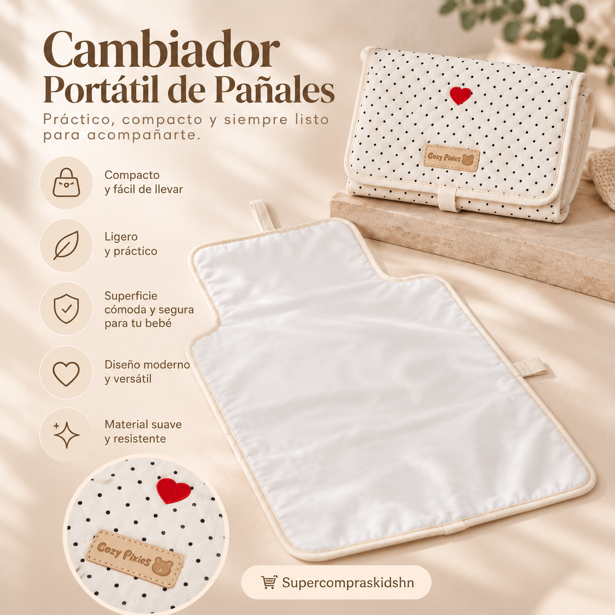 Cambiador Portátil de Pañales